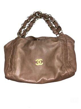 CHANEL Small Olsen Tote in Beige / Light Brown - Authentic with COA